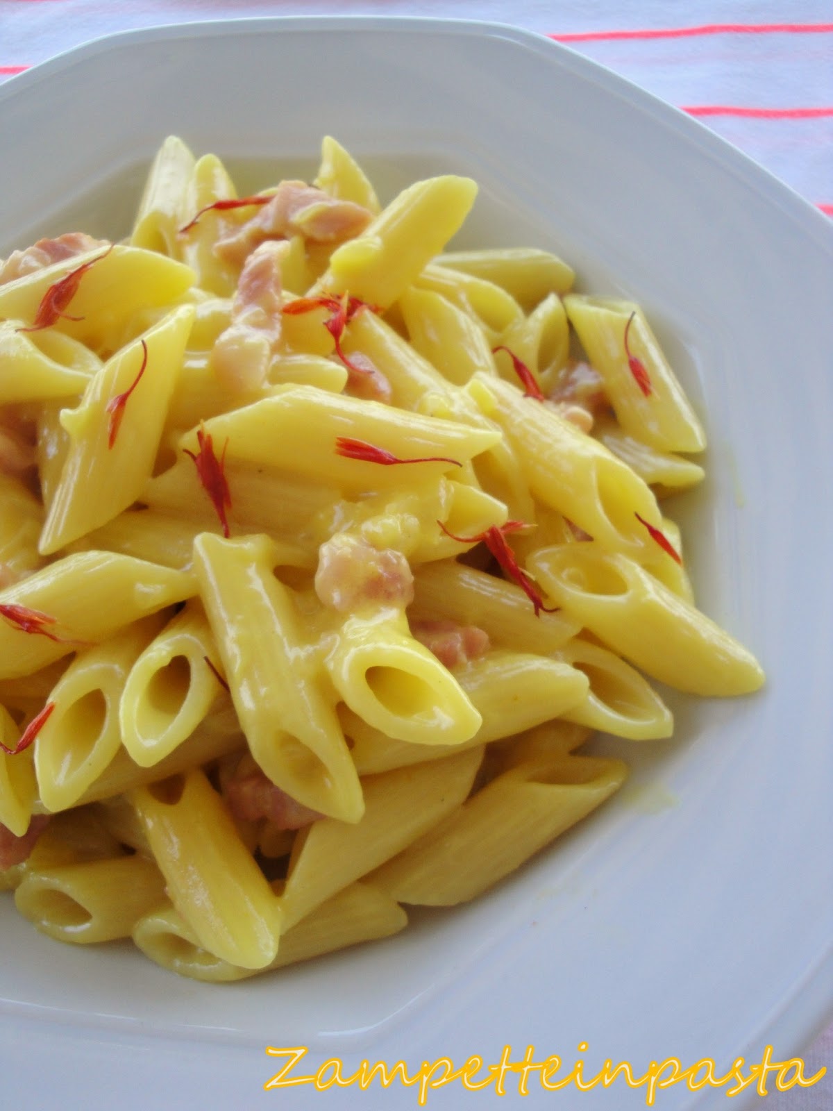 Penne Al Salmone Senza Panna Giallo Zafferano