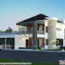 4 bedrooms 3490 sq.ft modern mixed roof home design