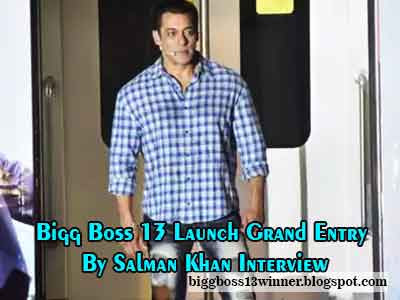 Bigg Boss 13 Launch Grand Entry By Salman Khan Interview