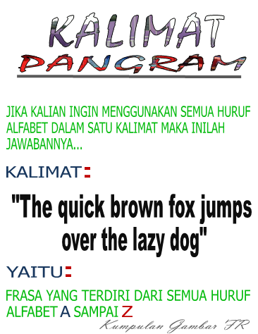 Kalimat Pangram