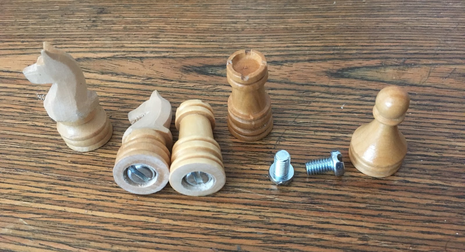 Old Machinery Adding weights to chess pieces