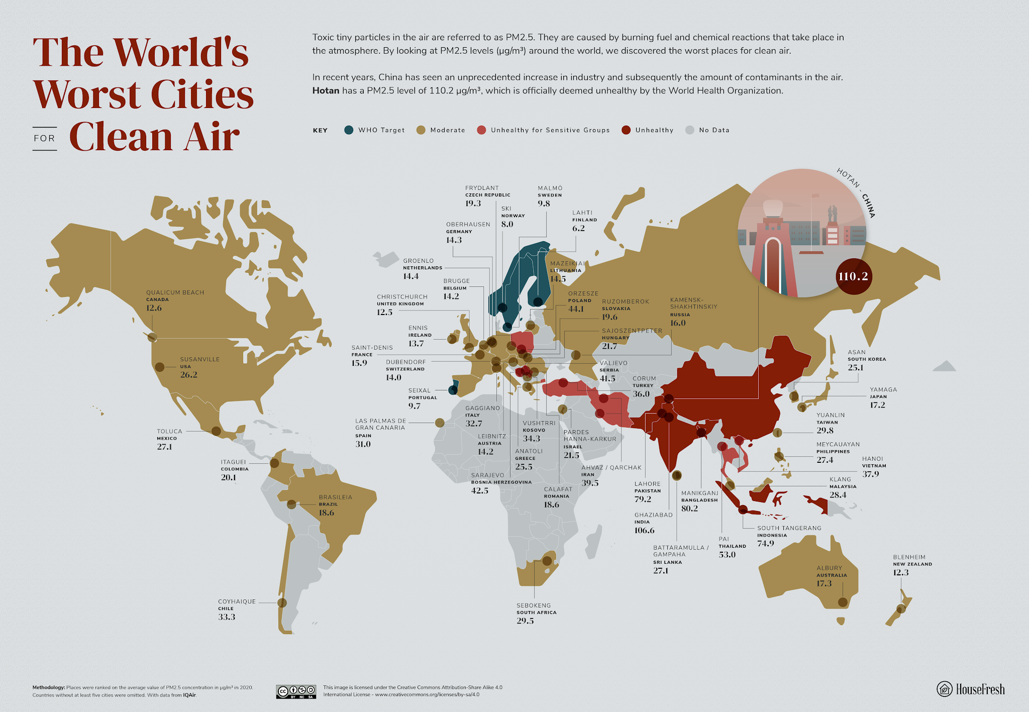 The worst cities for clean air in the world