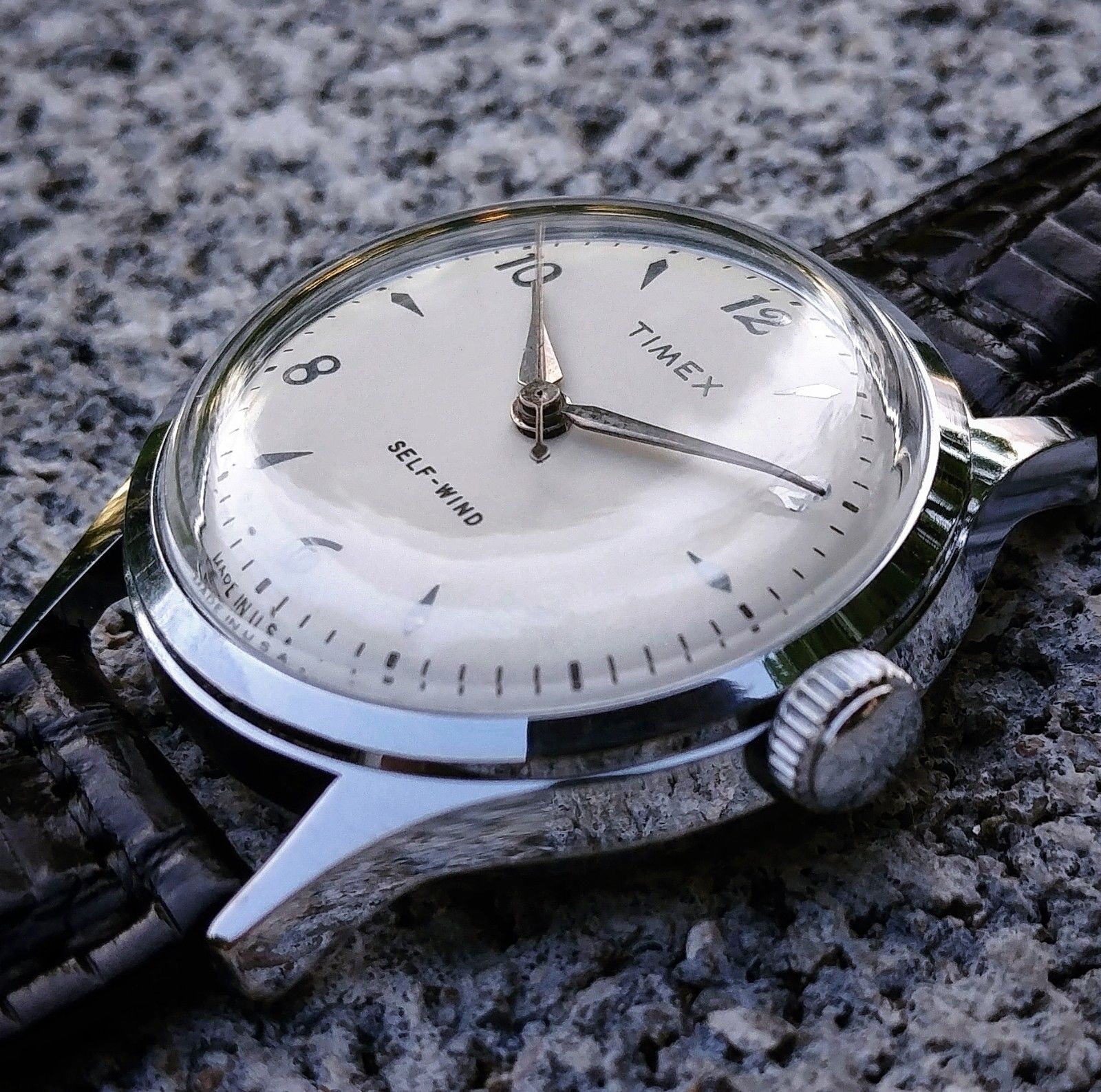 Original Self Wind 1958 Vintage Timex Watch This makes Marlin looks