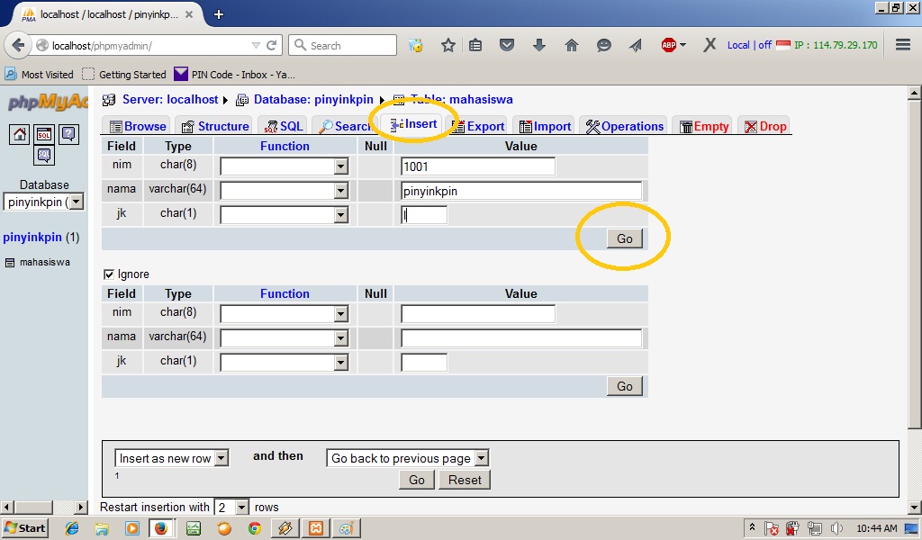 creating database using xampp tutorial creating database using xampp tutorial