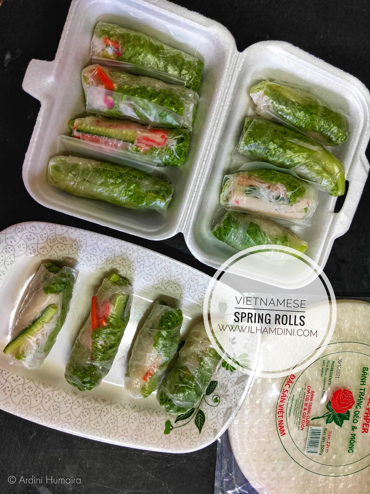 Vietnamese Spring Rolls  Resepi juadah berbuka puasa  Ardini Humaira