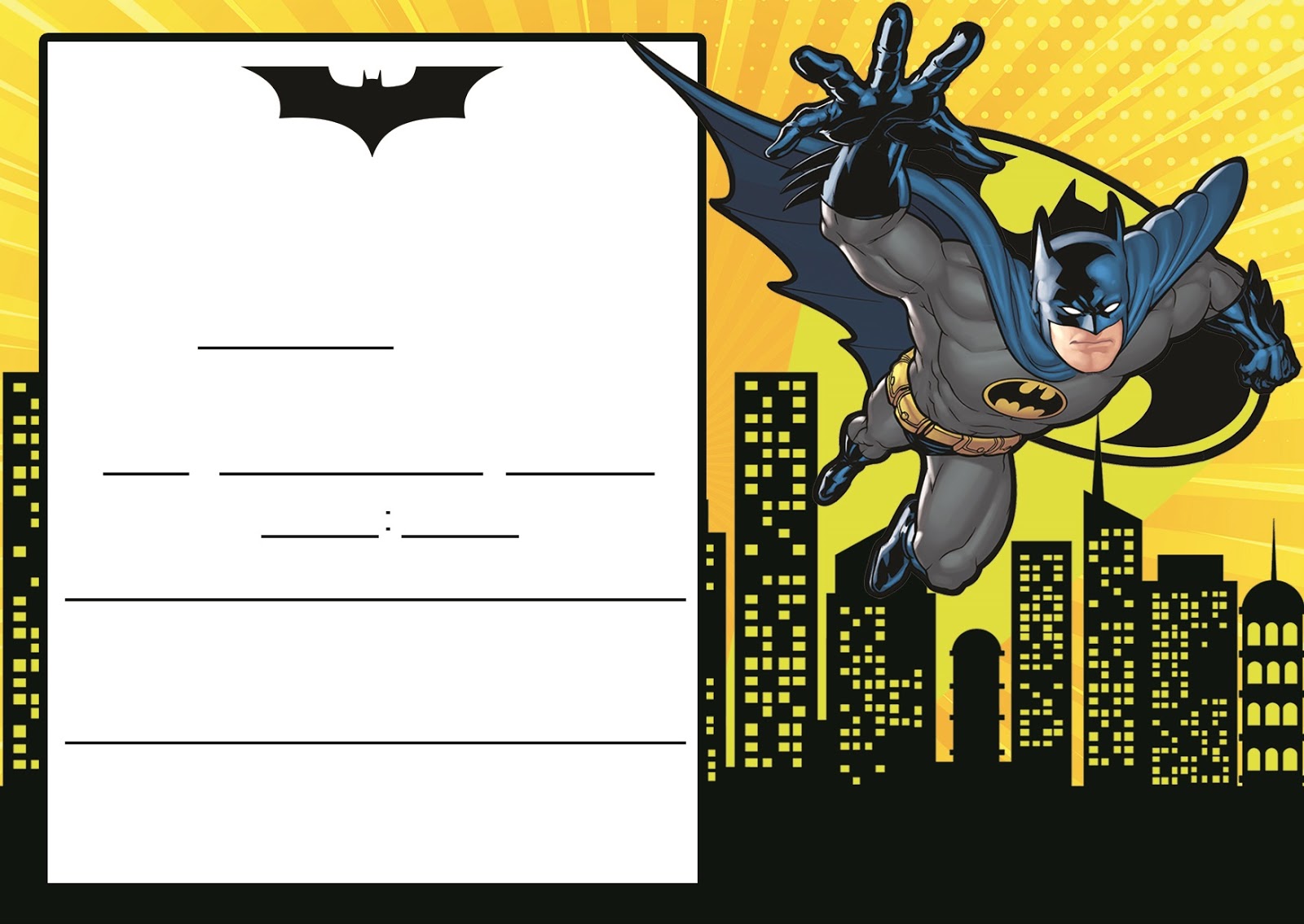 Batman: Free Printable Mini Kit - Oh My Fiesta! for Geeks