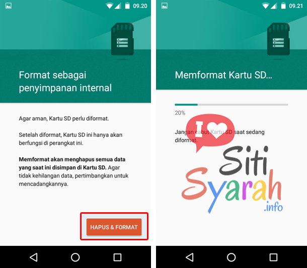 cara menambah memori internal android