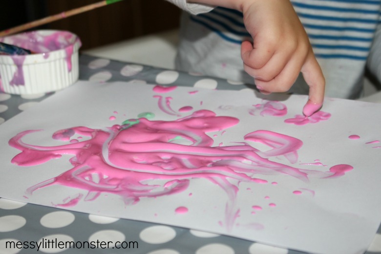Edible Paint for Babies using just 2 ingredients! Messy Little Monster