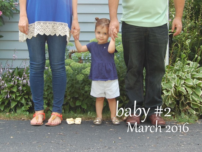 baby number 2 announcement 