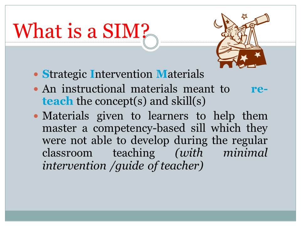 how to make a strategic intervention material