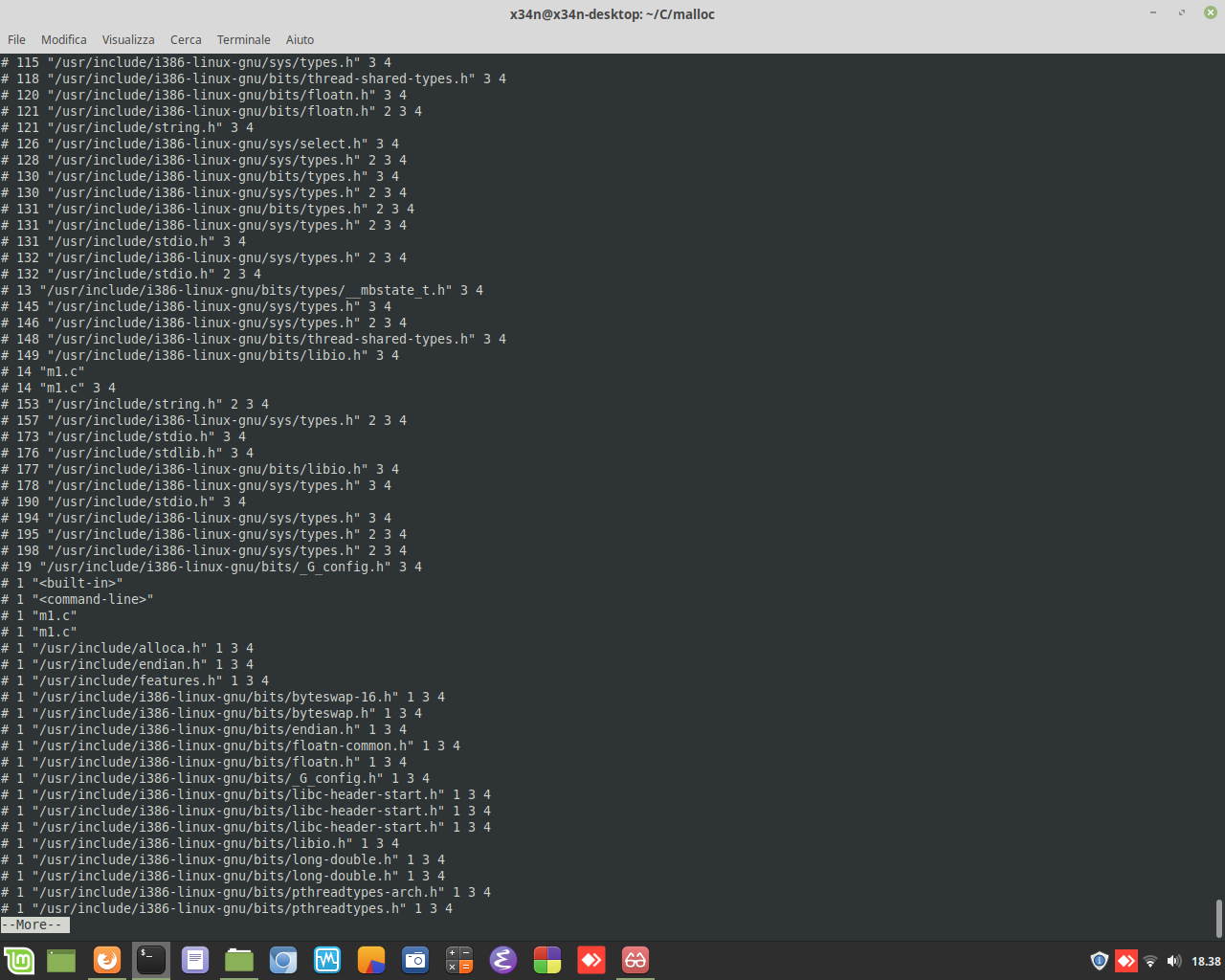 C Language with gcc compiler options, for display library linked in the