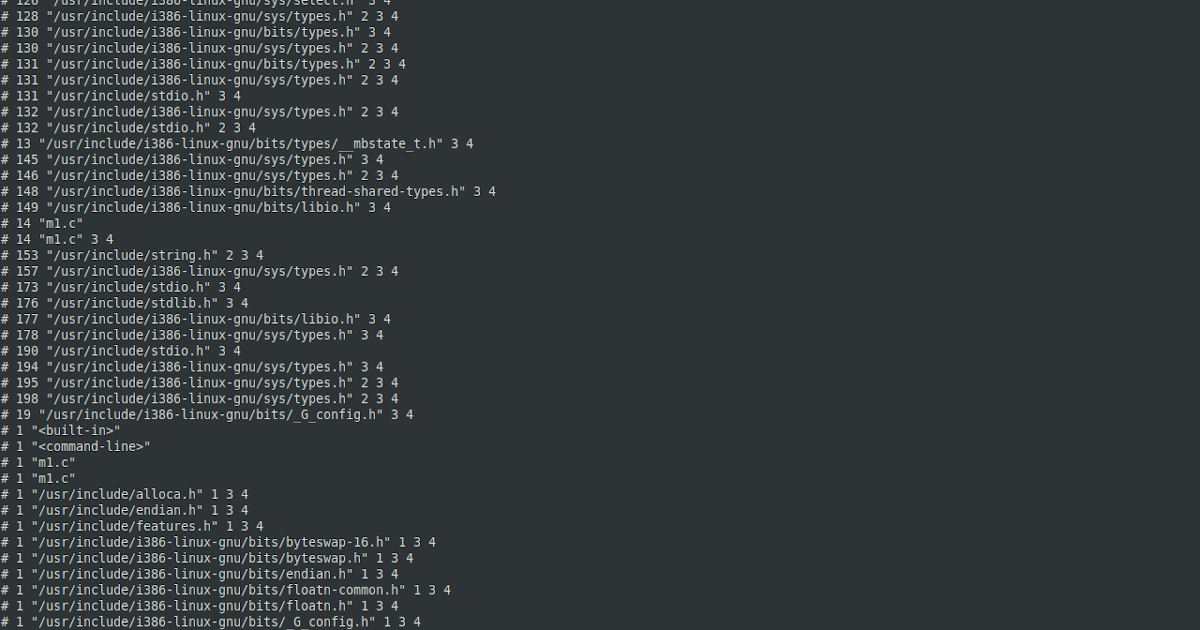 C Language with gcc compiler options, for display library linked in the ...