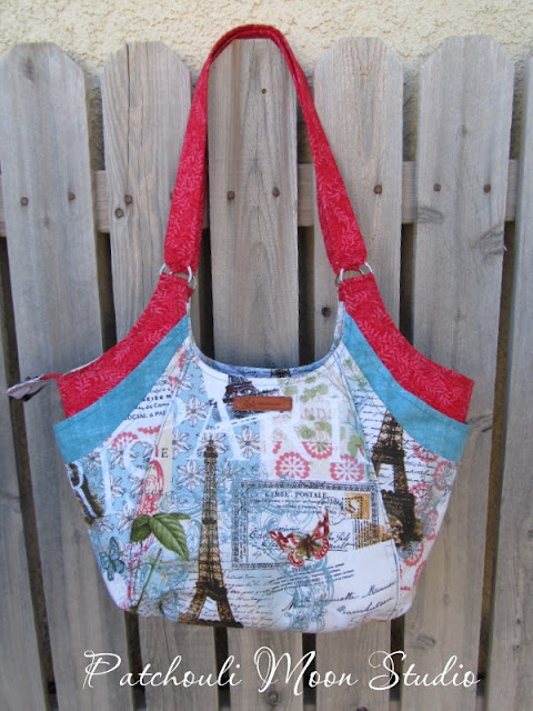 Patchouli Moon Studio~ Quatro Bag in Paris Print