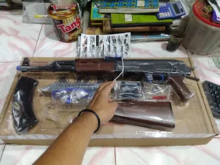 Review Unit Water Gel Gun (WGGGel Blaster) AK47 Merek Ren Xiang