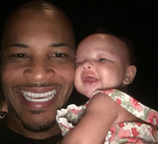 T.I shares adorable photo with his 4months old daughter
