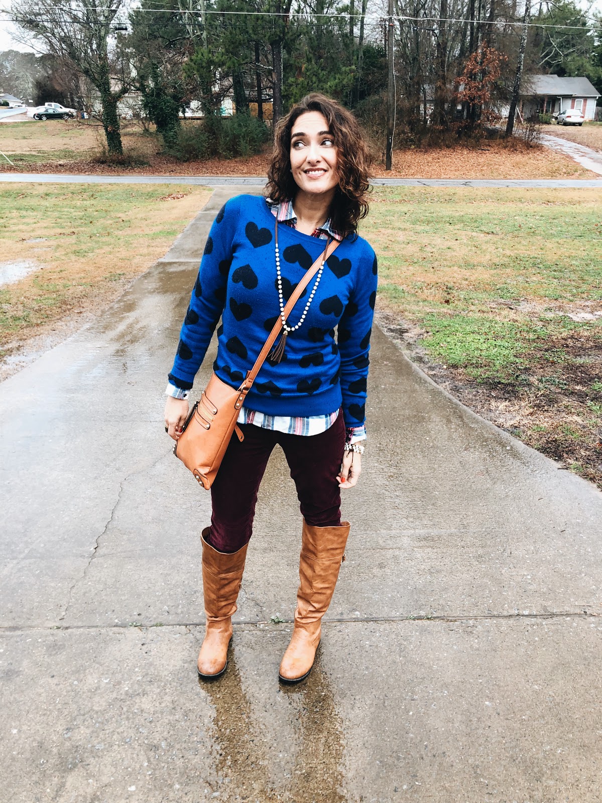 3 Ways To Wear: Cobalt Blue Print Sweater | Granola and Grace