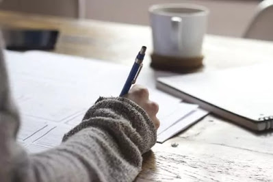 student in exam room
