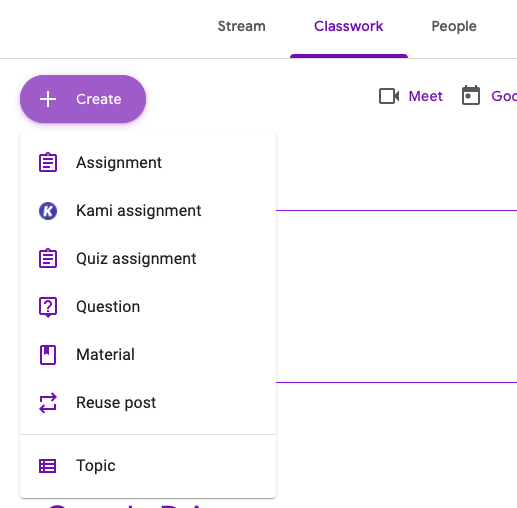 how to create kami assignment in google classroom