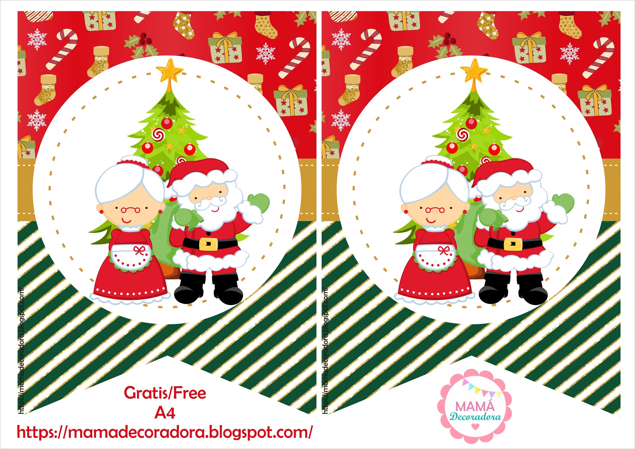 Mamá Decoradora: Kit imprimible de Navidad