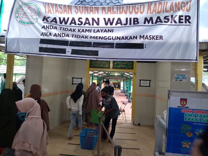 Hadang Covid-19, Pengelola Makam Sunan Kalijaga Demak Ketat Jalankan Prokes
