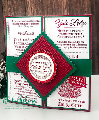 Click here to learn how to make a festive Wishes & Wonder Explosion Gatefold Card by Rick Adkins