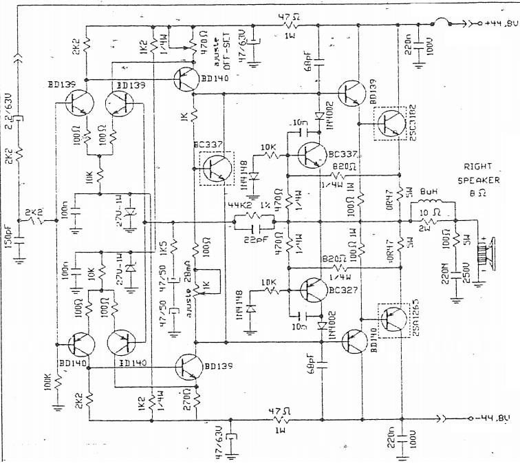 Schematic Diagrams Stereo Amplifier Circuit Diagram using Power