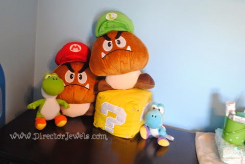 Mario Nursery Inspiration at directorjewels.com Super Mario Bros, Nintendo Theme DIY Decor and Ideas