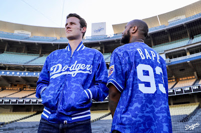 Dodgers Blue Heaven: MLB Goes Hypebeast -- A Mitchell & Ness / BAPE Collab  Includes Dodger Goodies
