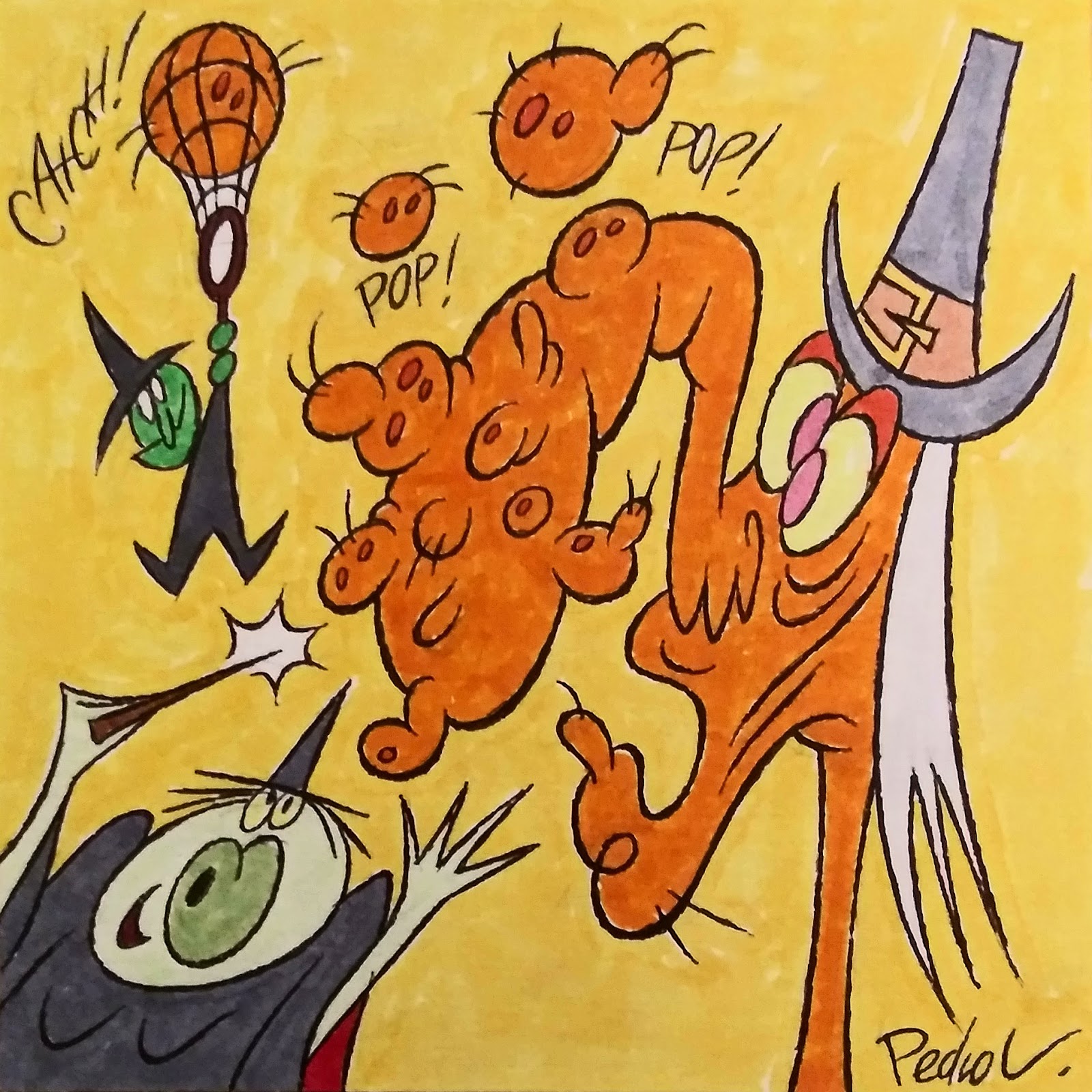 Pipsqueak's Corner Inktober/Drawlloween Day 30 Catch/Warts & Crafts