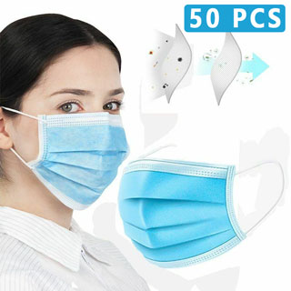 disposable face masks 50 pieces