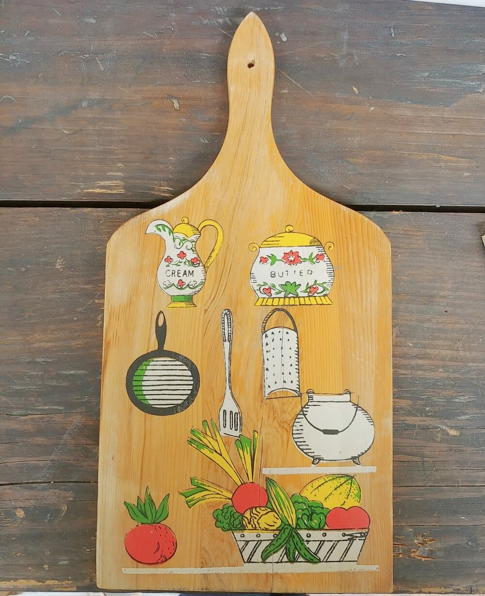 Vintage Cutting Board Makeover Little Vintage Cottage