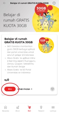Cara Mendapatkan Kuota Sekolah Online Ruang Guru dari IM3 ...