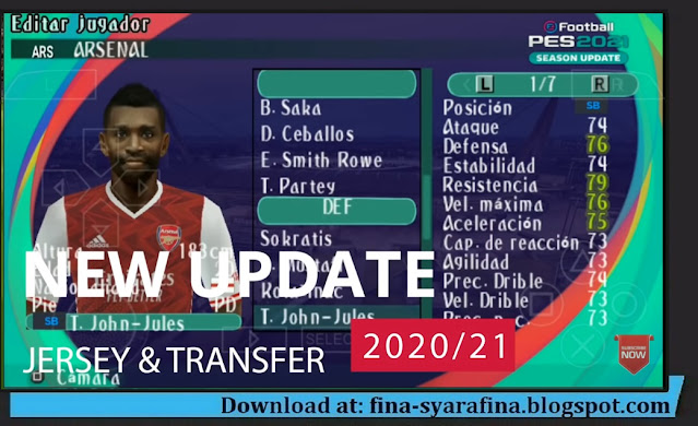 PES 2021 PPSSPP Lite 200MB PES 2021 PPSSPP Lite 200MB
