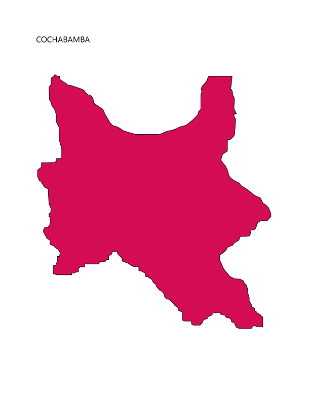 mapa Cochabamba a color