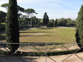 Piazza di Siena in Rome's Borghese Gardens, where Lunghi won the 400m and 700m events to qualify for the 1908 Olympics
