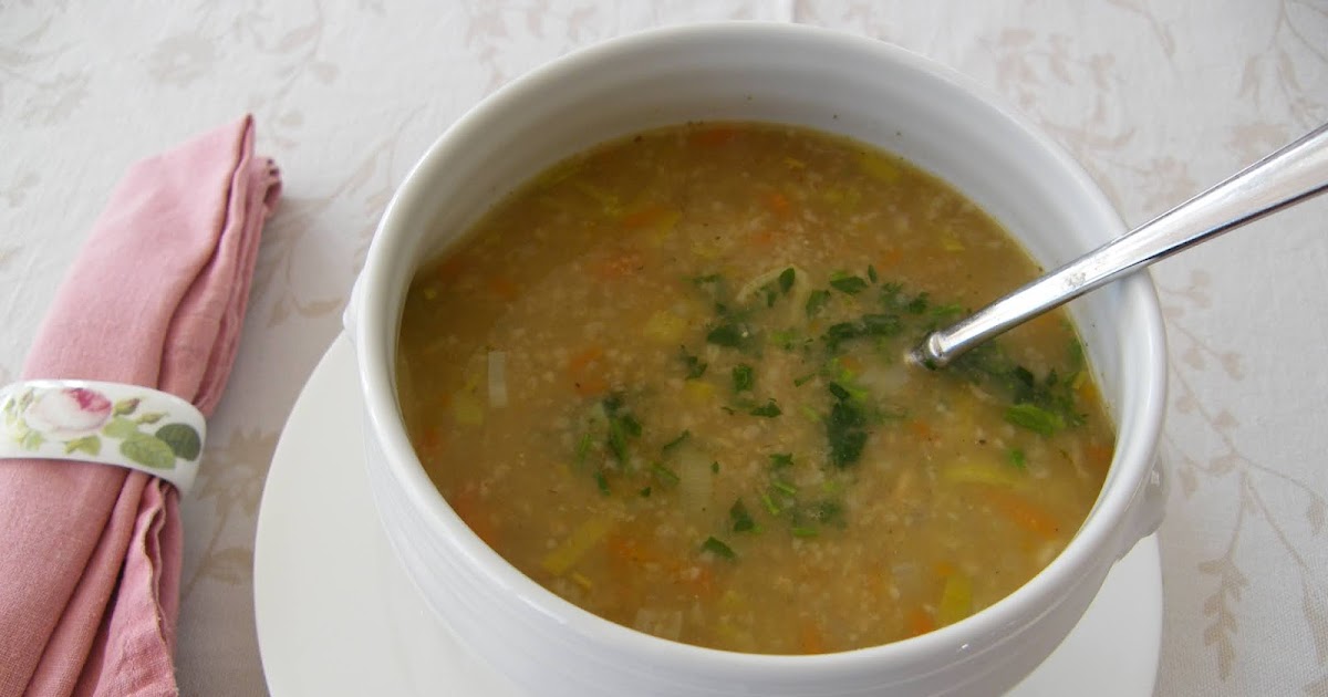 Grünkernsuppe mit Gemüse