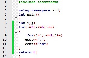 Nested loop in c++ with example | About Codes