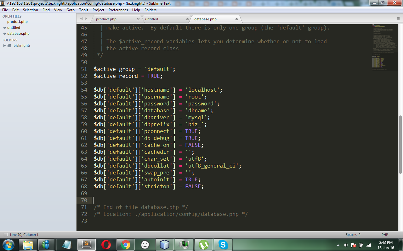 How to create connectin with database in codeigniter? TwoTutorial