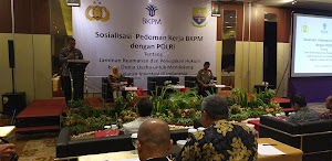 Sekda Provinsi Jambi Secara Resmi Membuka Sosialisasi Pedoman Kerja BKPM dengan Polri.