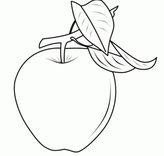 Mewarnai Sketsa Gambar Buah-buahan 