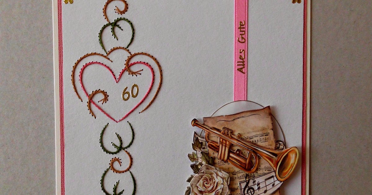 Kitty´s Kreativstübchen Karte zur diamantenen Hochzeit