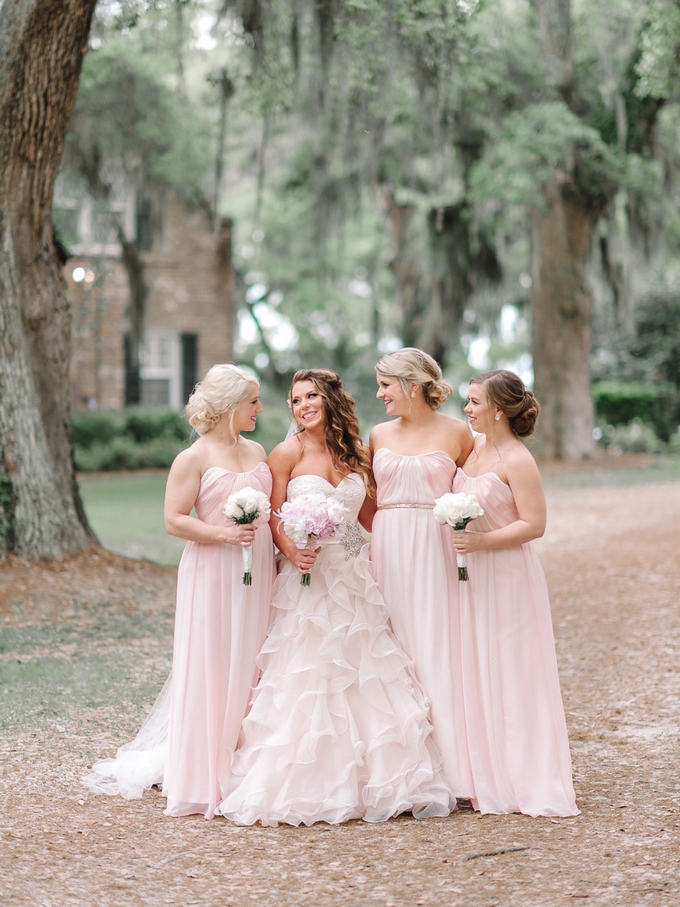 Blush and Gold Southern Fairytale Real Wedding