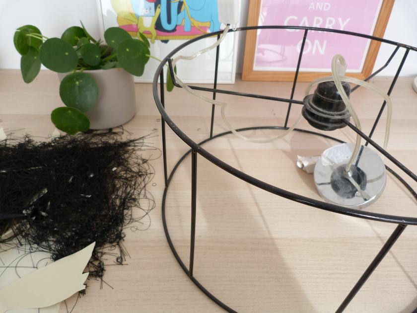 Lampara De Cana Upcycled Decoracion