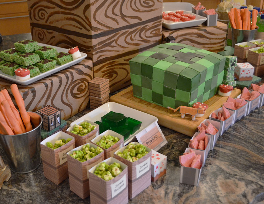 Sunny by Design Minecraft inspired Birthday party