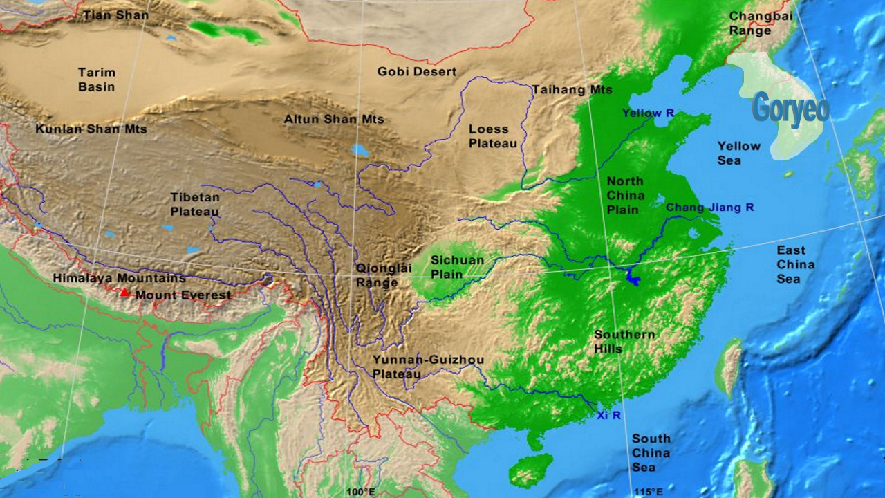 Manchurian Plains Physical Map Homeland 
