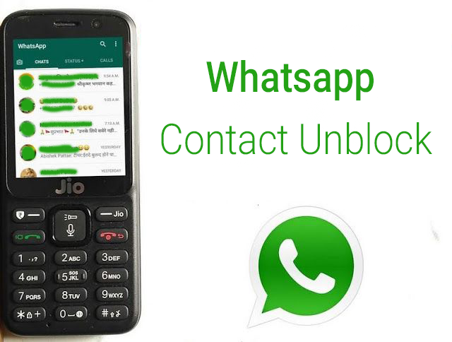 Android Code World: How to unblock a contact on WhatsApp for Jio Phone