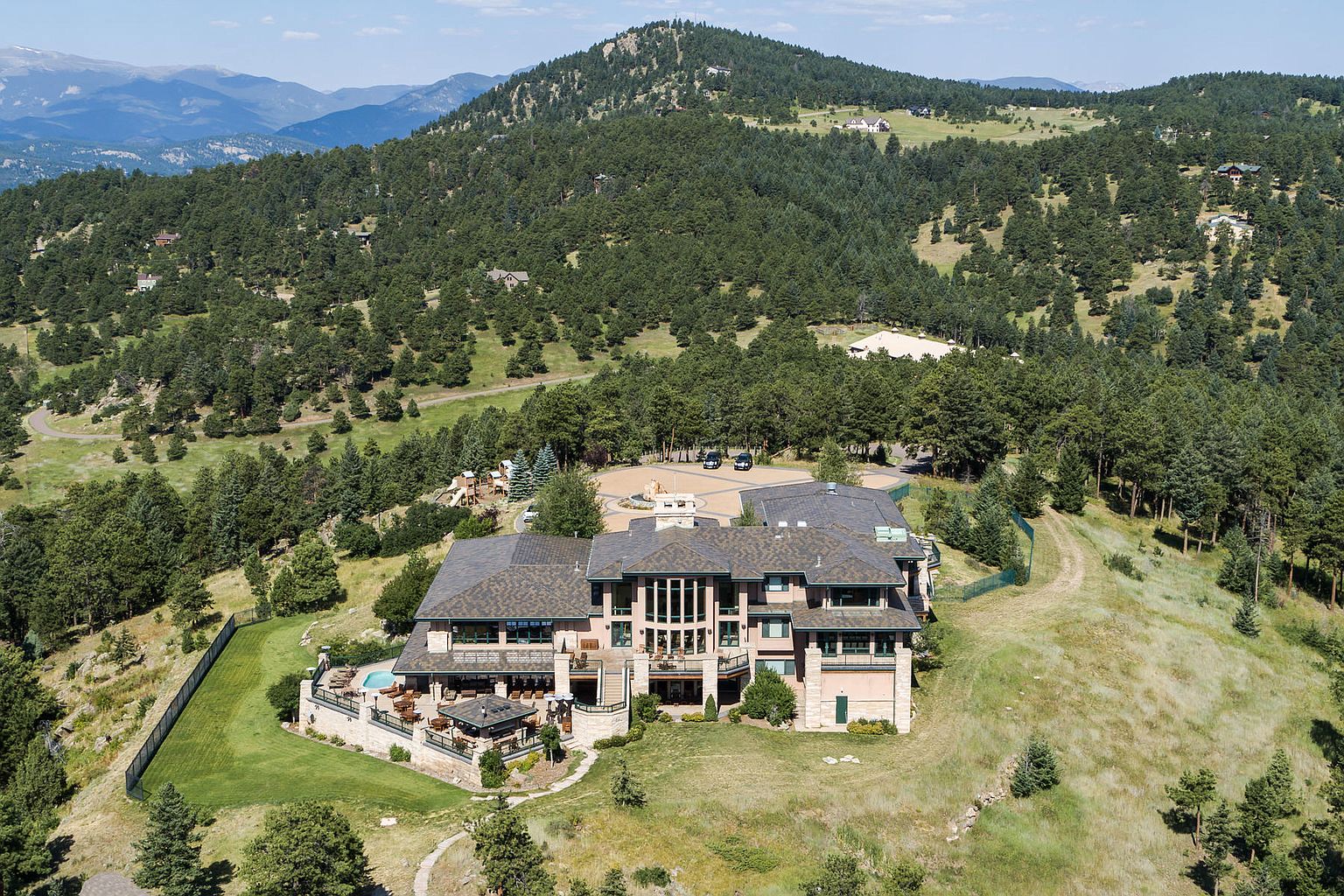 22,000 Square Foot Mega Mansion On 74 Acres In Evergreen, CO THE