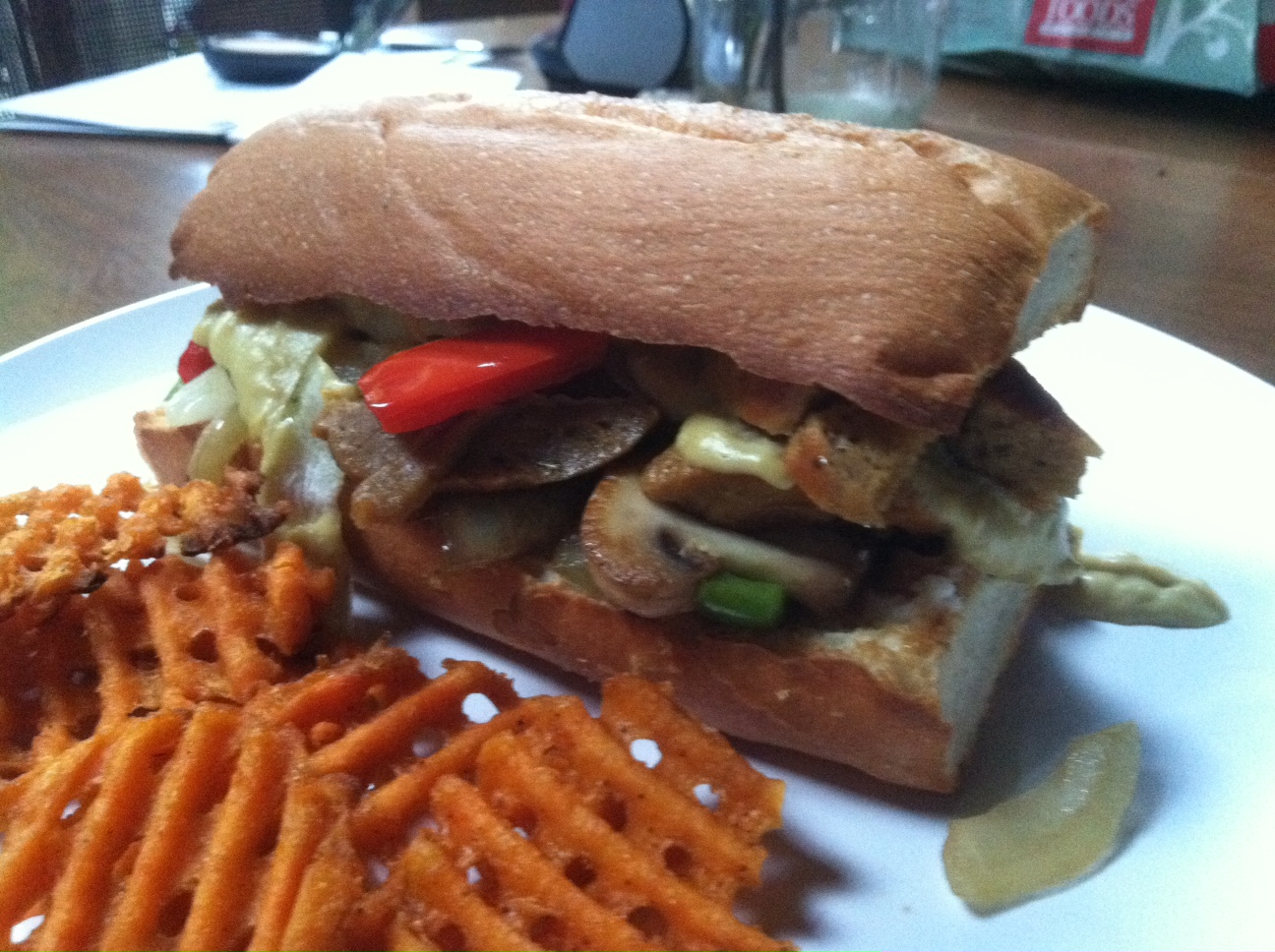 Vegan Beezie Homemade Seitan Cheese Steak