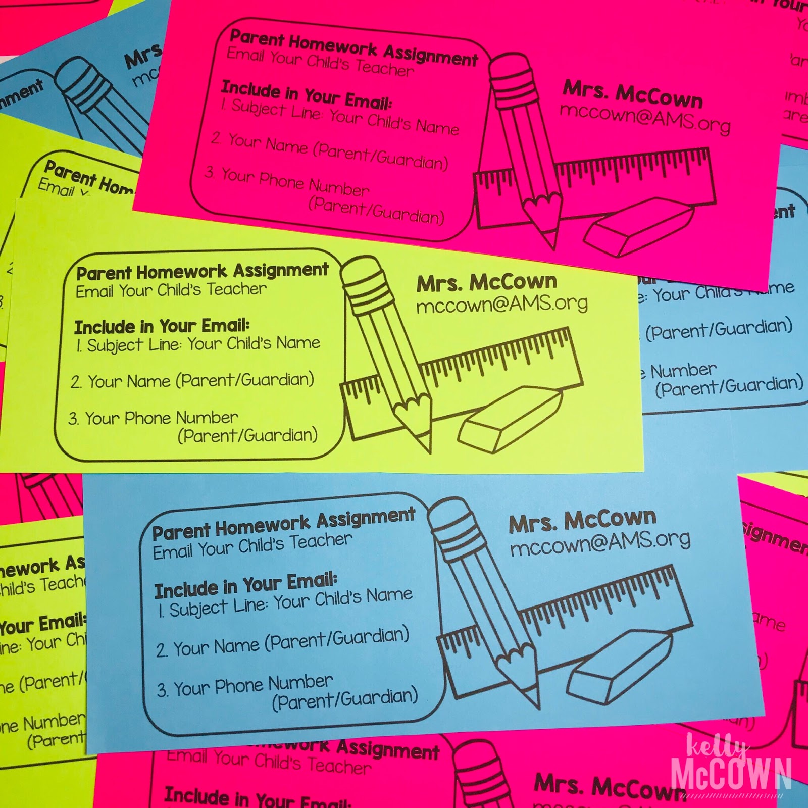 Parent signature form picture