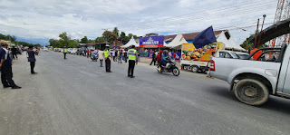 Satlantas Polres Luwu Utara Melaksanakan Giat Pengawalan dan pamturlalin Pendaftaran Calon Bupati Luwu Utara